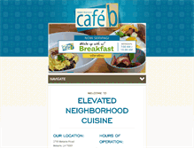 Tablet Screenshot of cafeb.com